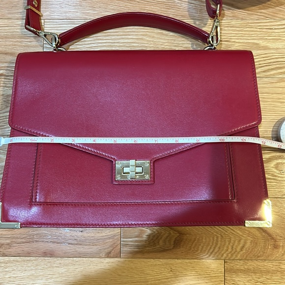 Gorgeous. Never used the Kopples Emily berry red structured bag “briefcase” - Picture 12 of 13